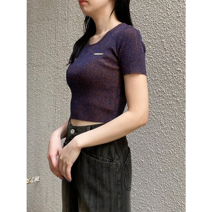 プレートハーフスリーブラメニット | MURUA | 詳細画像15 