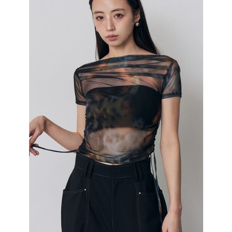 ブラウン | タックドロストシアートップス | MURUA