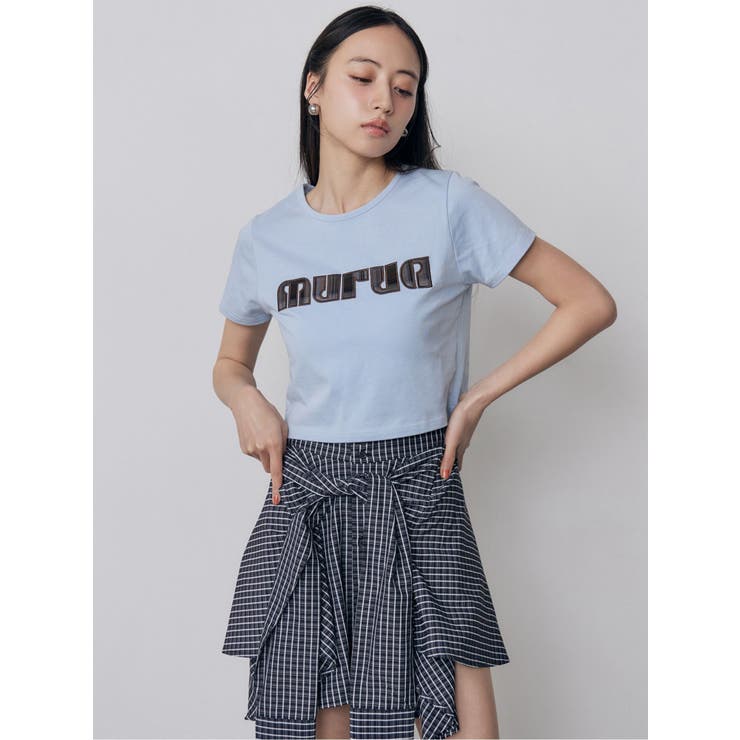 パターンロゴパッチTシャツ | MURUA | 詳細画像20 
