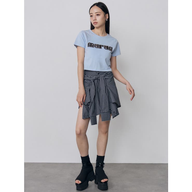 パターンロゴパッチTシャツ | MURUA | 詳細画像22 