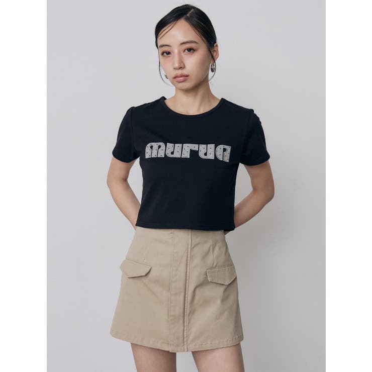パターンロゴパッチTシャツ | MURUA | 詳細画像4 