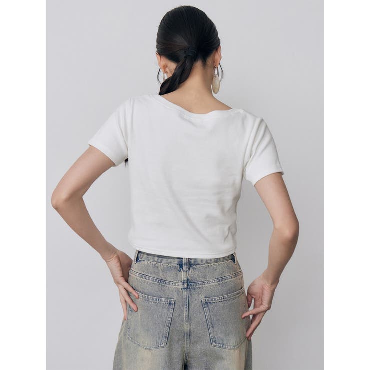 ライティングロゴプレートTシャツ | MURUA | 詳細画像26 