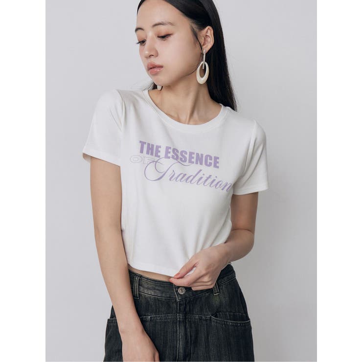 MIXタイプフェイスクロップドTシャツ | MURUA | 詳細画像1 