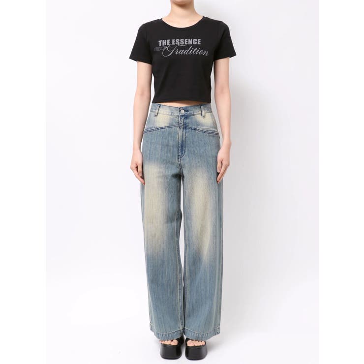 MIXタイプフェイスクロップドTシャツ | MURUA | 詳細画像40 