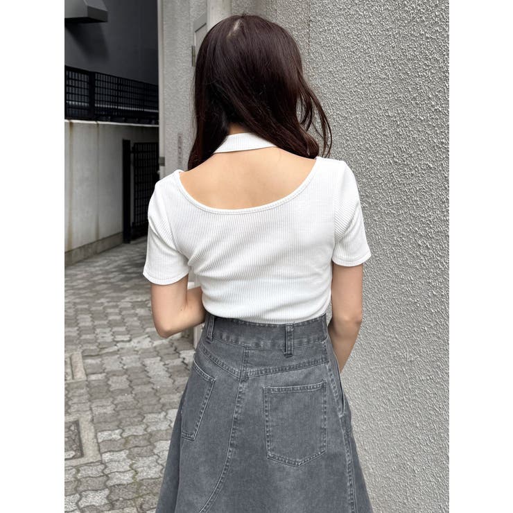 ホルターハーフジップテレコトップス | MURUA | 詳細画像12 