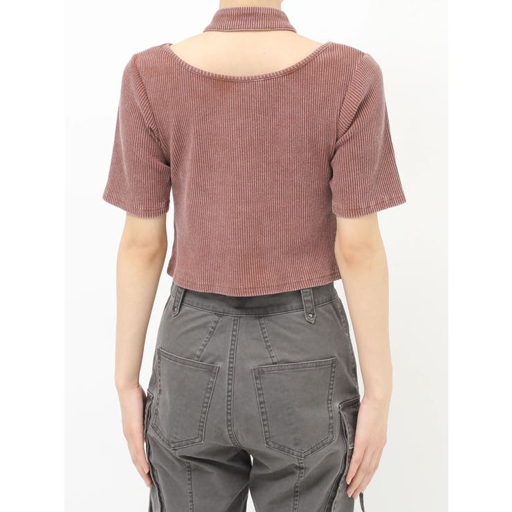 ホルターハーフジップテレコトップス | MURUA | 詳細画像24 