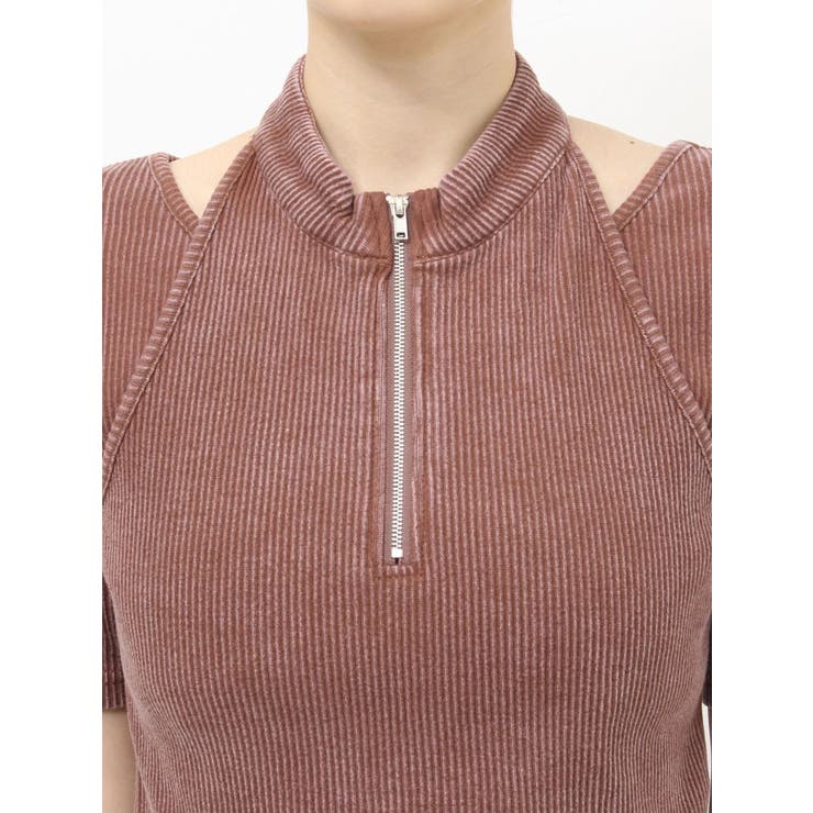 ホルターハーフジップテレコトップス | MURUA | 詳細画像25 