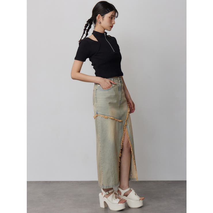 ホルターハーフジップテレコトップス | MURUA | 詳細画像8 