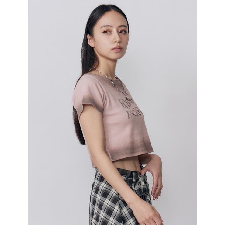 シャドウクロップドTシャツ | MURUA | 詳細画像13 