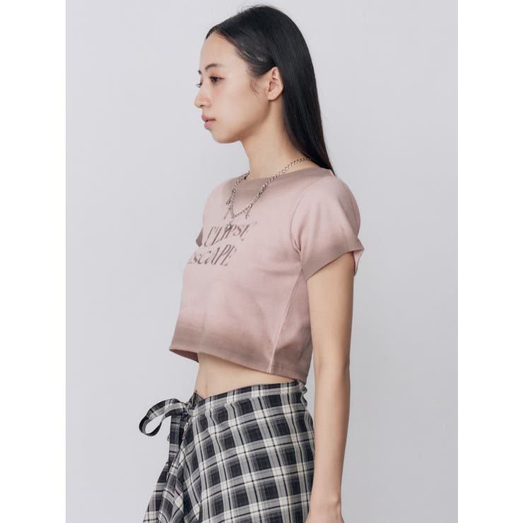 シャドウクロップドTシャツ | MURUA | 詳細画像14 