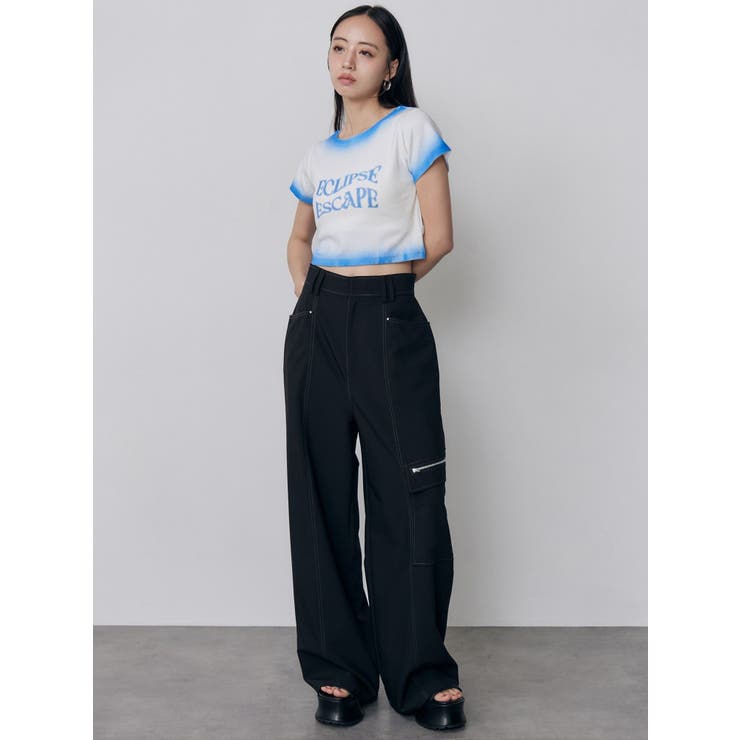 シャドウクロップドTシャツ | MURUA | 詳細画像27 
