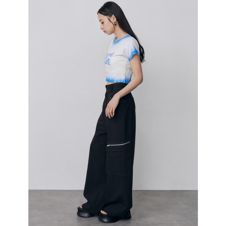 シャドウクロップドTシャツ | MURUA | 詳細画像28 