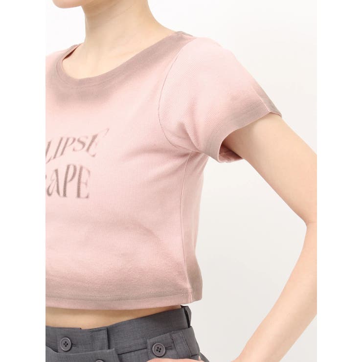 シャドウクロップドTシャツ | MURUA | 詳細画像34 