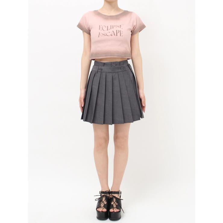 シャドウクロップドTシャツ | MURUA | 詳細画像37 