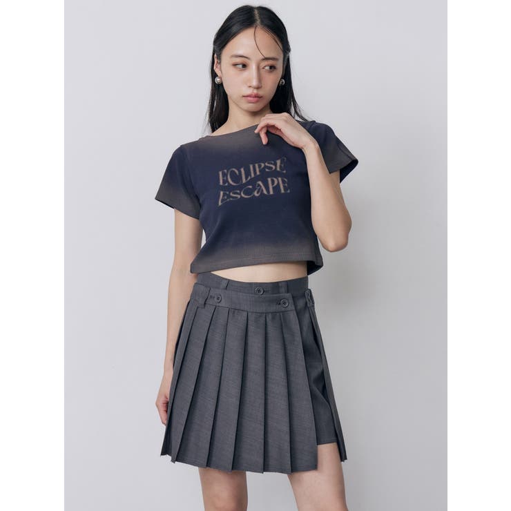 シャドウクロップドTシャツ | MURUA | 詳細画像4 