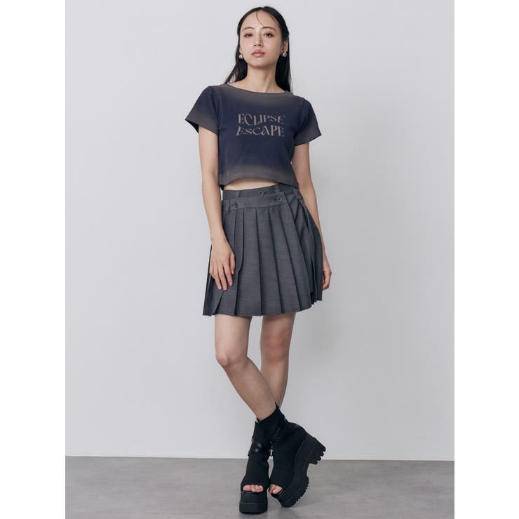 シャドウクロップドTシャツ | MURUA | 詳細画像7 