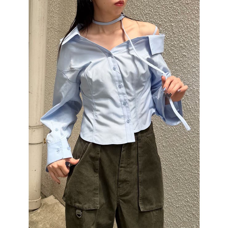 マルチウェイオフショルストリングシャツ | MURUA | 詳細画像18 