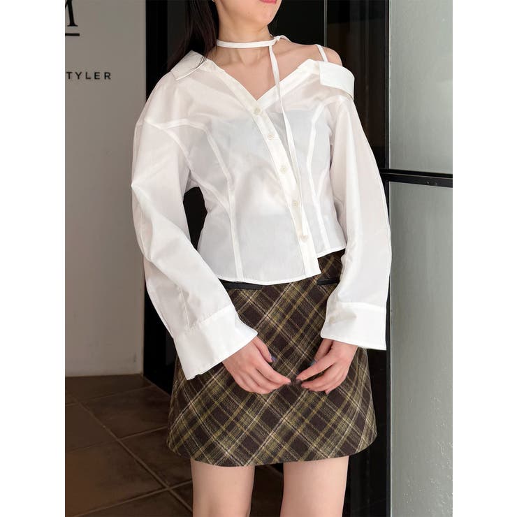 マルチウェイオフショルストリングシャツ | MURUA | 詳細画像9 