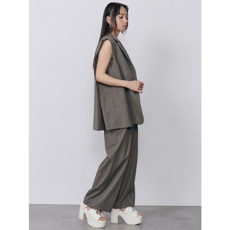 タックワイドパンツ【セットアップ着用可】 | MURUA | 詳細画像23 
