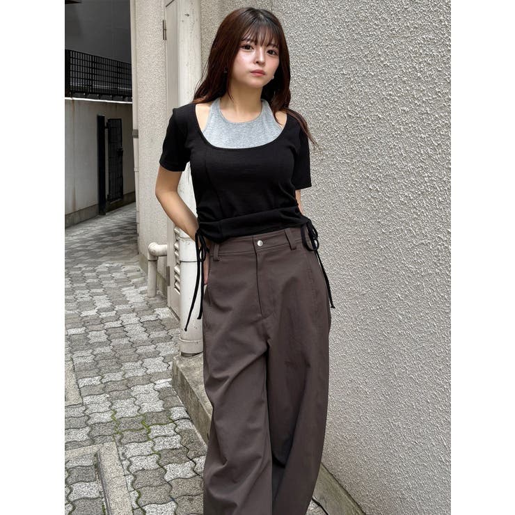 ベーシックバレルレッグパンツ | MURUA | 詳細画像30 
