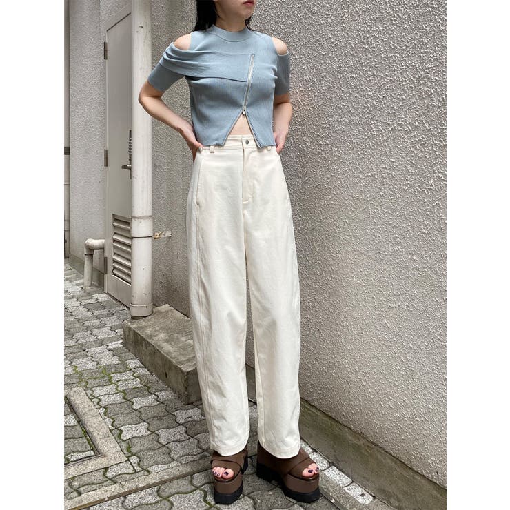 ベーシックバレルレッグパンツ | MURUA | 詳細画像42 