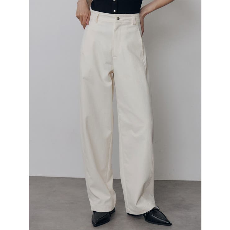 アイボリー | ベーシックバレルレッグパンツ | MURUA