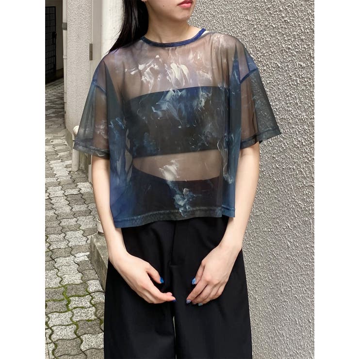 【LIA KIMURA×MURUA】シアーTシャツ | MURUA | 詳細画像14 