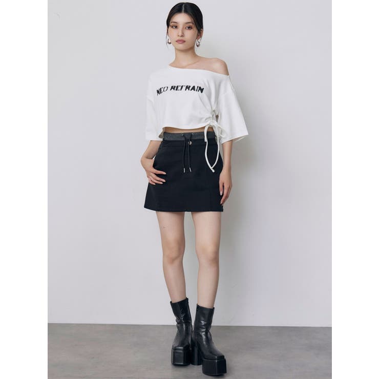 ワンショルロゴワイドTシャツ | MURUA | 詳細画像17 
