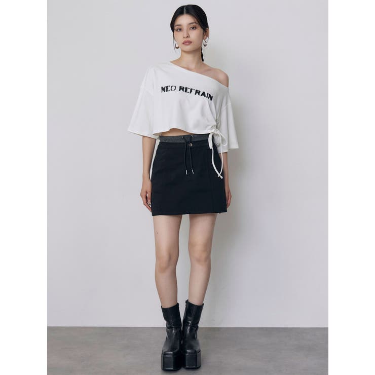 ワンショルロゴワイドTシャツ | MURUA | 詳細画像18 