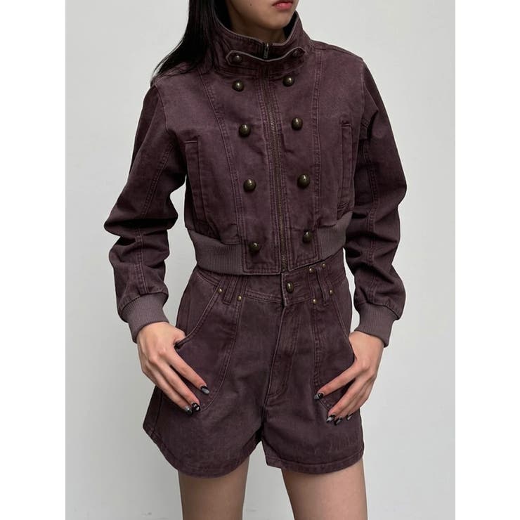 ナポレオンライクショートブルゾン【セットアップ着用可】 | MURUA | 詳細画像1 