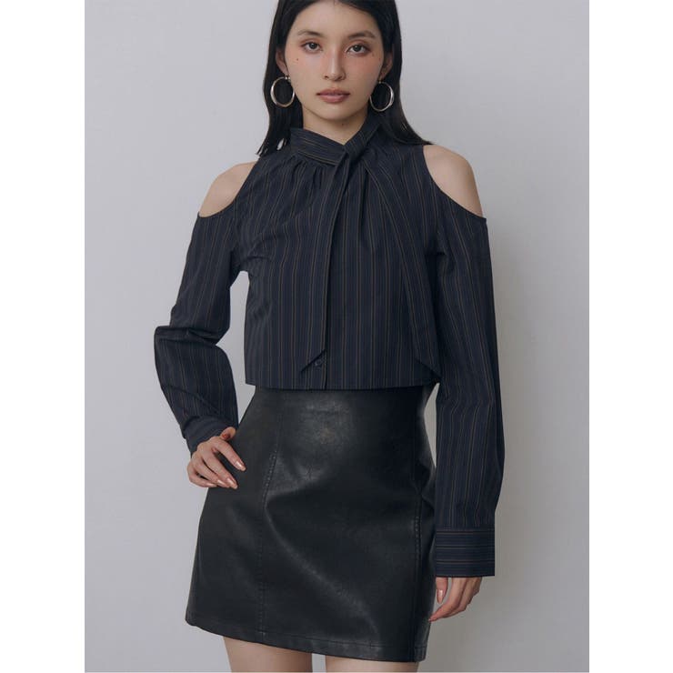 ミックス | ショルダーオープンボウタイシャツ | MURUA