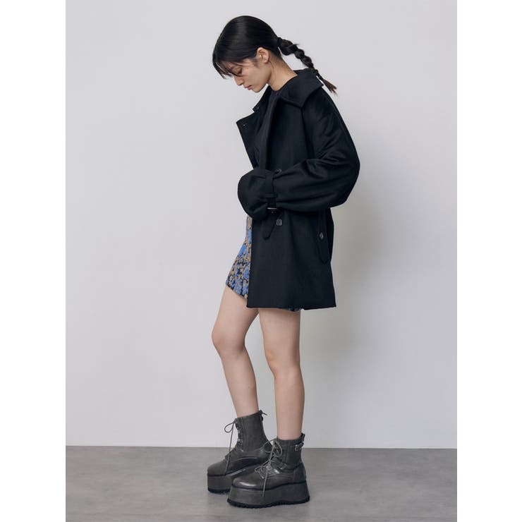 トレンチミドルウール混コート | MURUA | 詳細画像22 