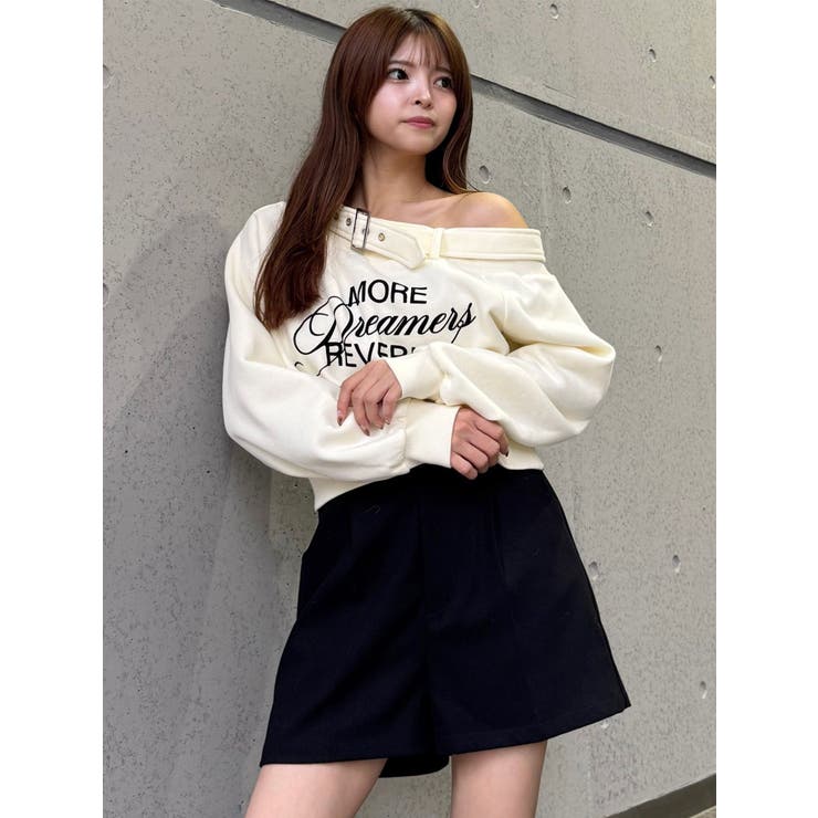 オフショルスウェットトップス | MURUA | 詳細画像21 