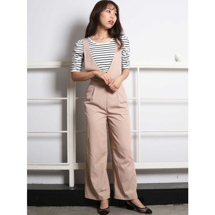 【最終値下げ】新品・タグ付　FEMMENT　2wayダブルクロスパンツ 現行品 sw】2WAYサロペット[品番：MKSW0017025]｜dazzlin（ダズリン）の