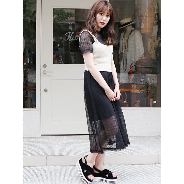 sw】クラシカルロングワンピース[品番：MKSW0017218]｜dazzlin