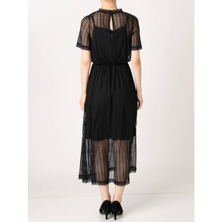 【新品】【タグ付】IENA♡ワンピース 38 ロング ブラック 新色追加】バッククロスカットロングタンクワンピース