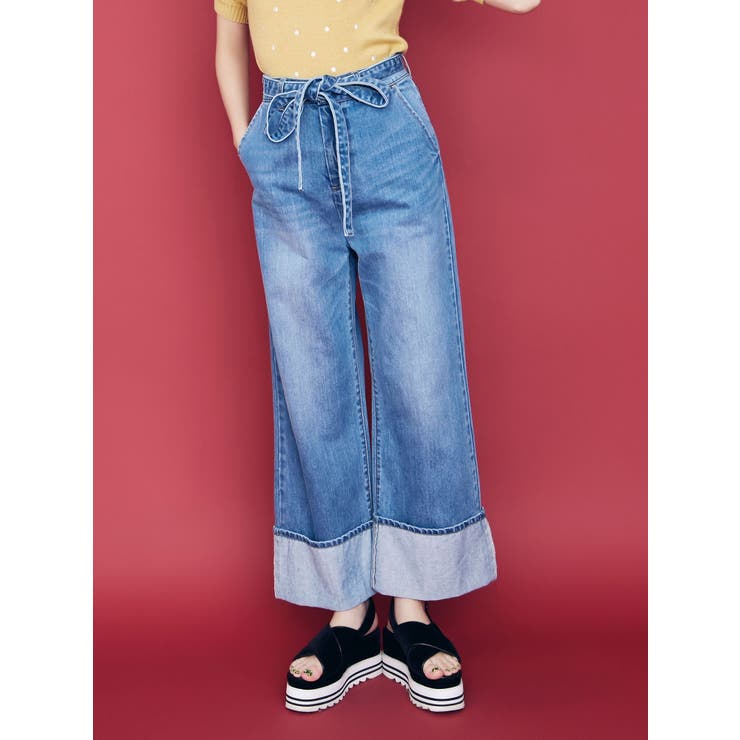 sc】ロールアップデニムパンツ[品番：MKSW0017305]｜dazzlin