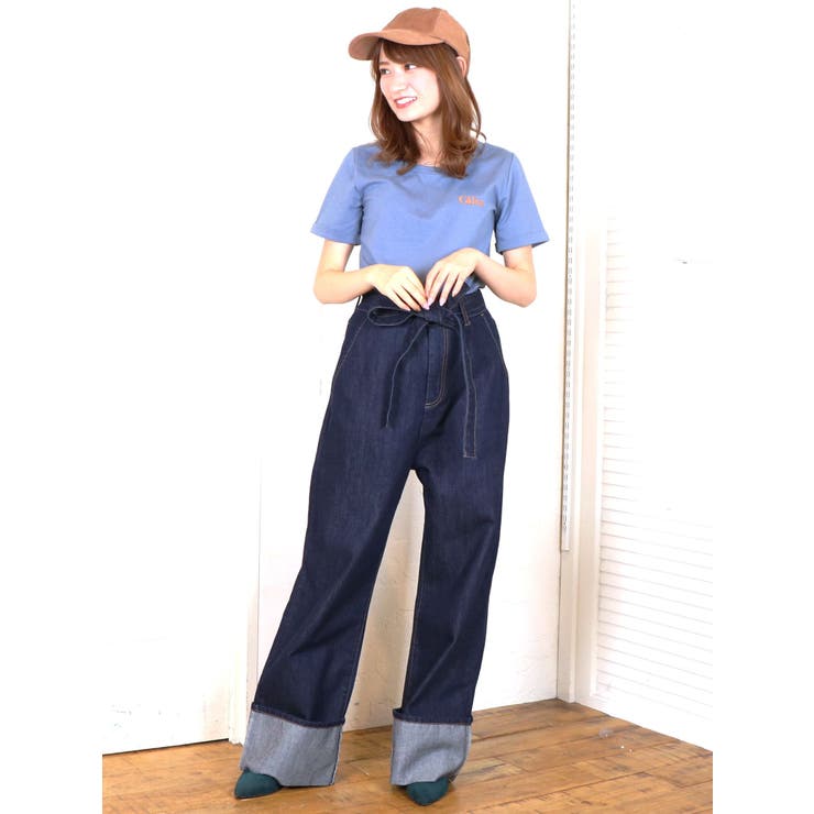 sc】ロールアップデニムパンツ[品番：MKSW0017305]｜dazzlin
