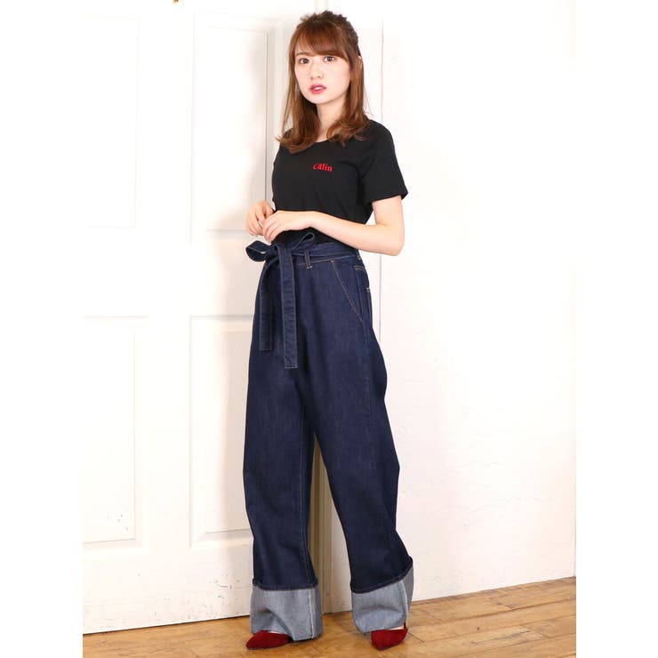 sc】ロールアップデニムパンツ[品番：MKSW0017305]｜dazzlin