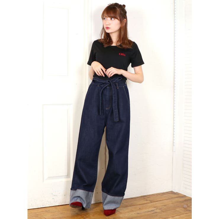 sc】ロールアップデニムパンツ[品番：MKSW0017305]｜dazzlin