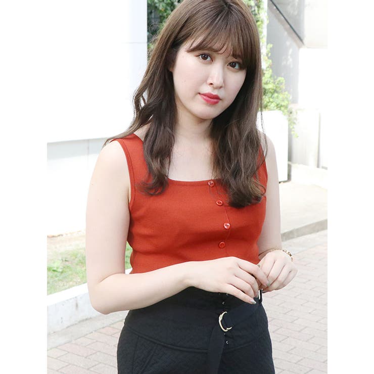 【sw】ボタン付タンクニットトップス | dazzlin | 詳細画像24 