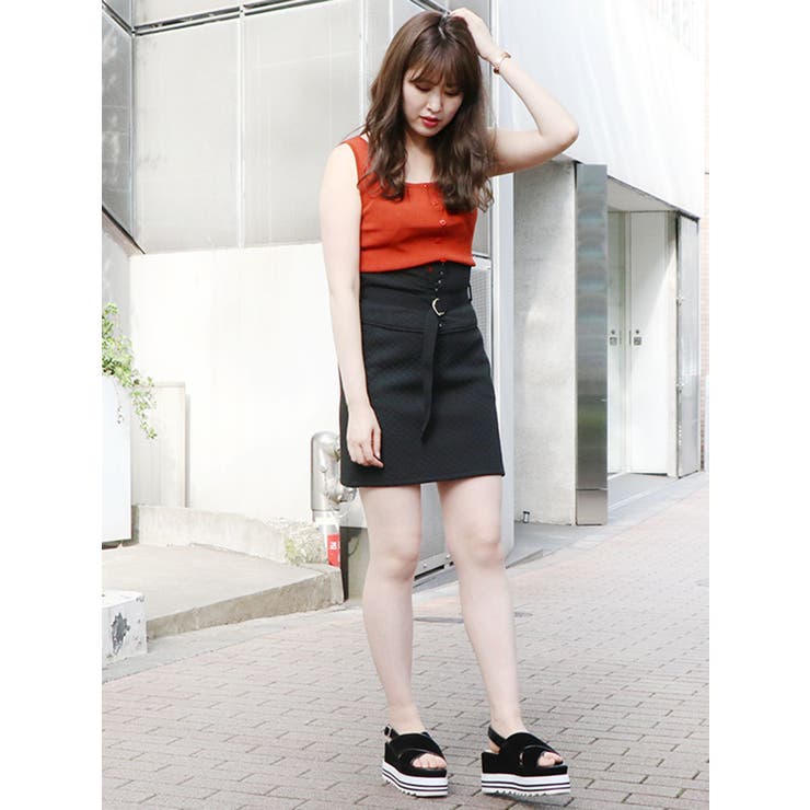 【sw】ボタン付タンクニットトップス | dazzlin | 詳細画像25 