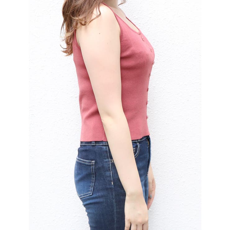 【sw】ボタン付タンクニットトップス | dazzlin | 詳細画像5 