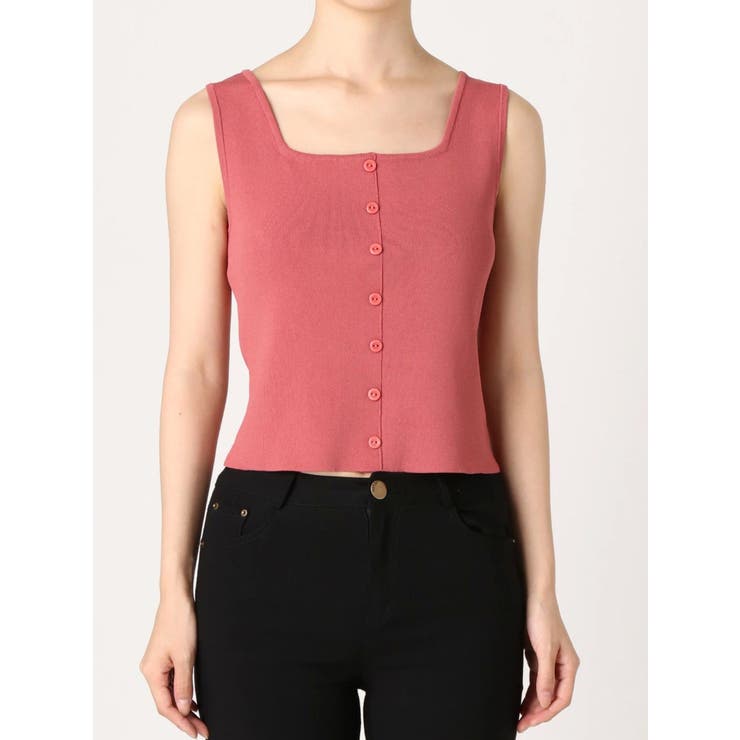 【sw】ボタン付タンクニットトップス | dazzlin | 詳細画像7 