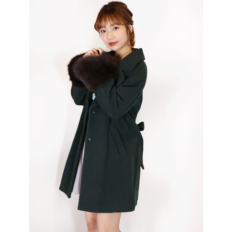sw】フォックスファービッグカラーコート[品番：MKSW0017336]｜dazzlin（ダズリン ）のレディースファッション通販｜SHOPLIST（ショップリスト）