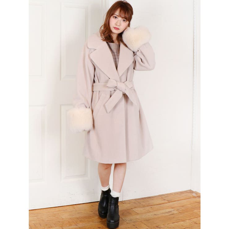 ビックカラーコート sw】フォックスファービッグカラーコート[品番：MKSW0017336