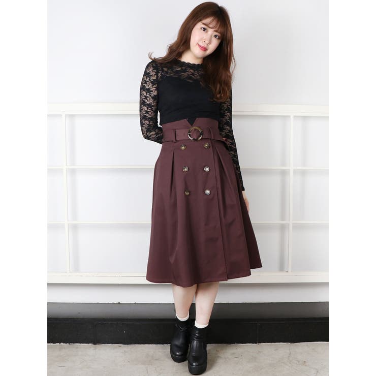 【再入荷】レースコンビ  ミニ トップス ワンピース レースアップビスチェミニワンピース[品番：MKSW0061108