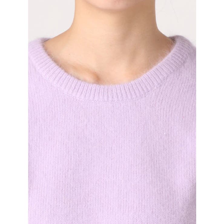 sw】パフスリーブアンゴラニットトップス[品番：MKSW0017403