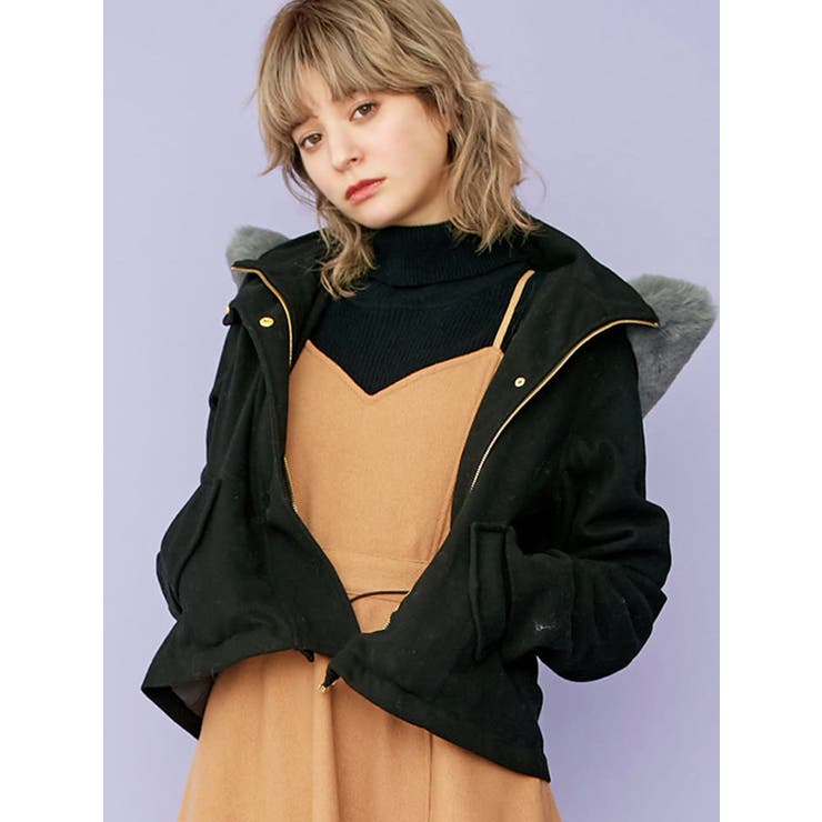 dazzlin フード付ショートコート sw】フード付きショートコート[品番：MKSW0017430]｜dazzlin