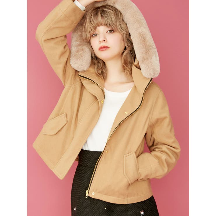 dazzlin フード付ショートコート sw】フード付きショートコート[品番：MKSW0017430]｜dazzlin